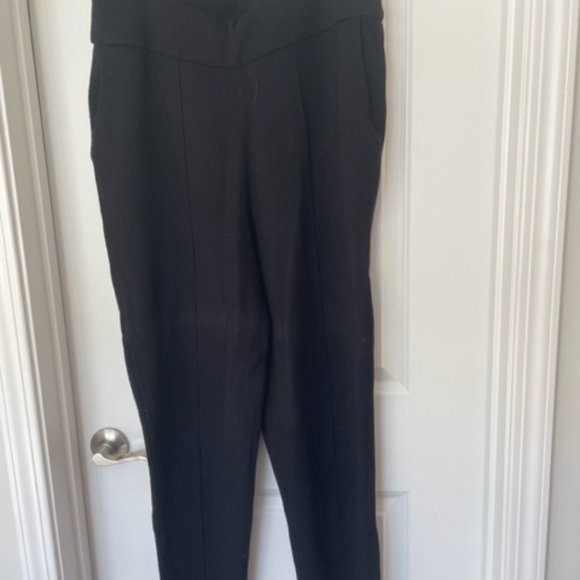 Express - High Waisted Seamed Sweater Carrot Ankle Pant - Picture 6 of 8